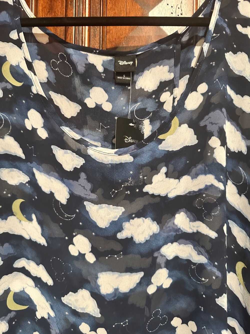 TORRID 6 DISNEY HIDDEN MICKEY flowy Constellation over blouse cover up 26/28 28W